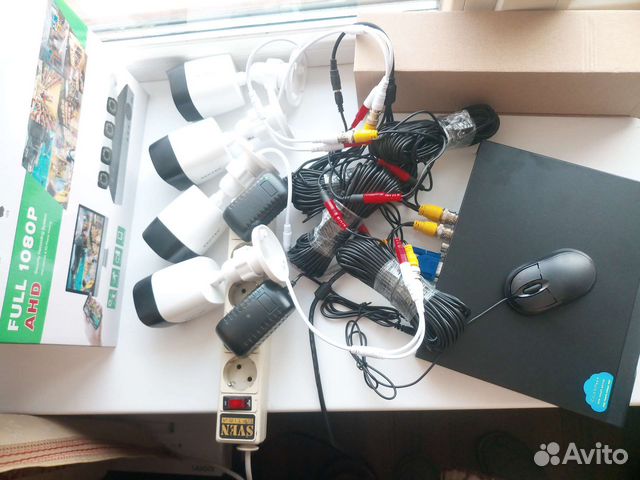 Комплект система видеонаблюдения AHD 4 камеры 2мп