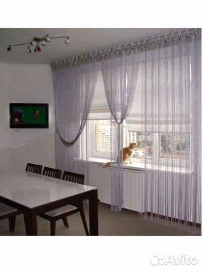 Новая штора, кисея 3 метра на 2.8