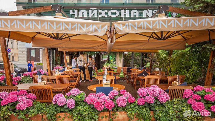 Зонты для кафе на боковой опоре опт