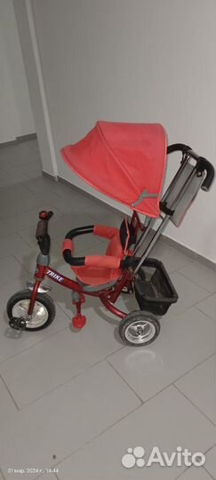 Трехколесный велосипед коляска