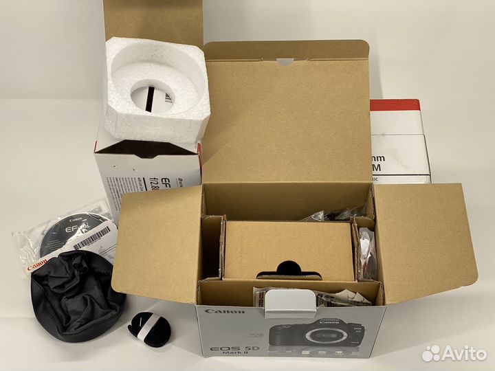 Canon 5D Mark II и Canon 16-35 2.8 (коробки от)