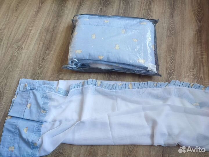 Бортики и балдахин в кроватку