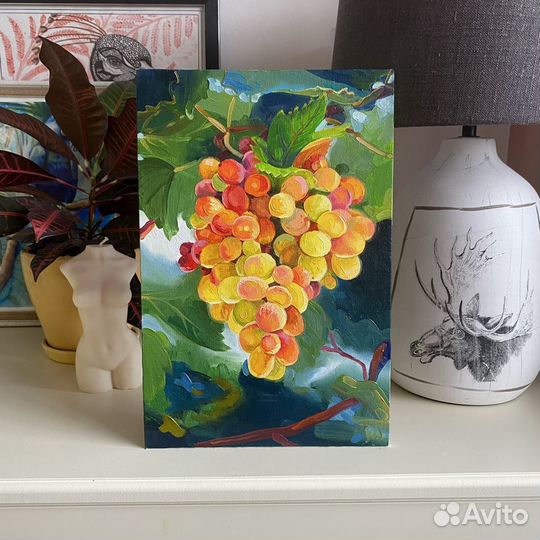 Виноград. Картина маслом