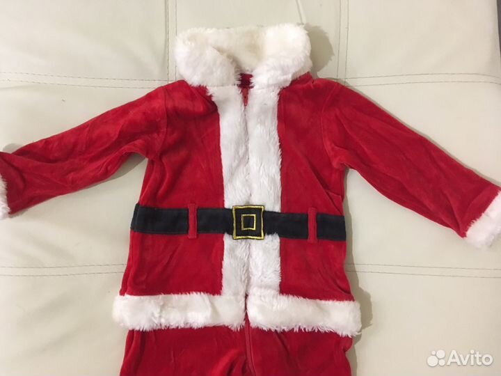 Комбинезон новогодний Санта mothercare, 80 см