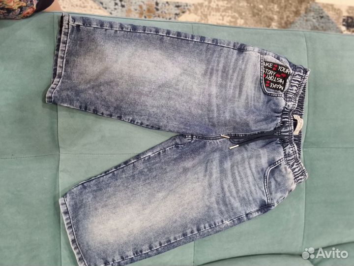 Шорты джинсовые для подростка, р.164