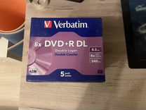 Диск DVD+R Verbatim 4.7Gb 16x Jewel case (5 штук)