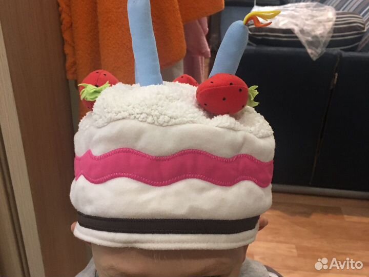 Праздничная карнавальная шапка на день рождение на