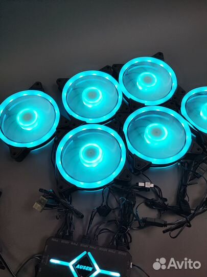 Argb 7pin Вентилятор LED Для корпуса пк 3+4pin