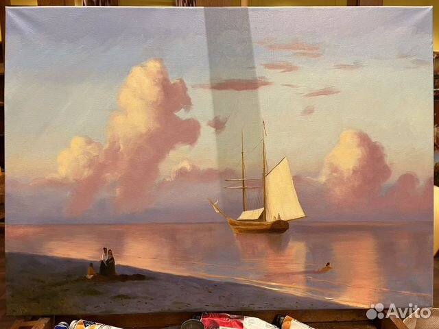 Картина маслом морской пейзаж