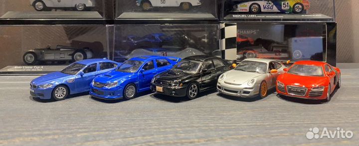 Модели Audi, Porsche, BMW, Subaru 1:43