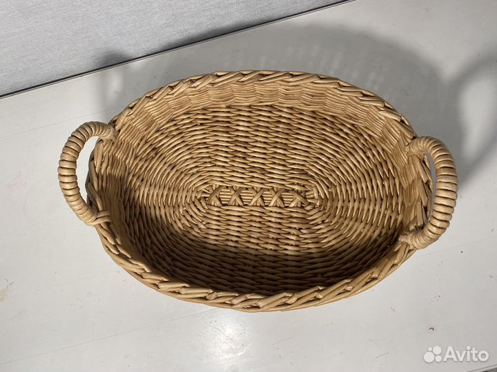 Корзина из бумажной лозы