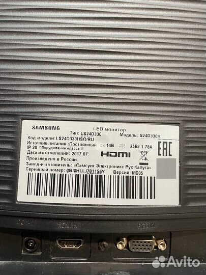 Монитор samsung 60гц
