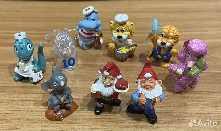 Игрушки-фигурки из киндер-сюрприза 90-х годов