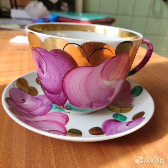 Чайная пара гигант, Дулево, Агашки, розы