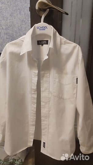 Рубашка белая 128