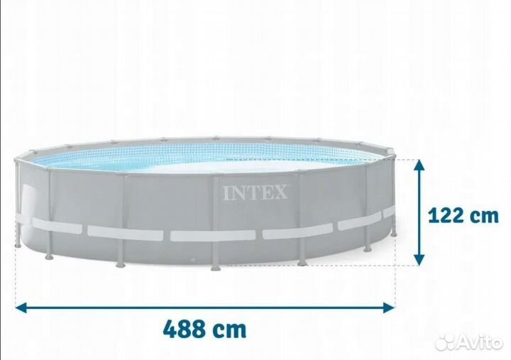 Каркасный бассейн 4,88 на 1,22