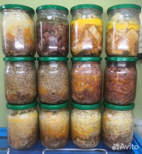 Тушёнка, каши с мясом