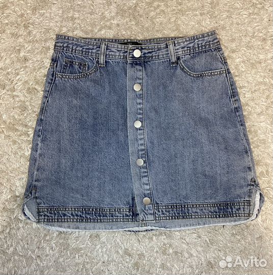 Джинсовая юбка мини