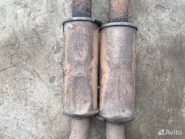 Б/У выхлопная система (глушитель ) Bmw 7-Series