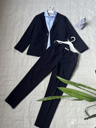 Костюм школьный zara 128 плюс рубашка