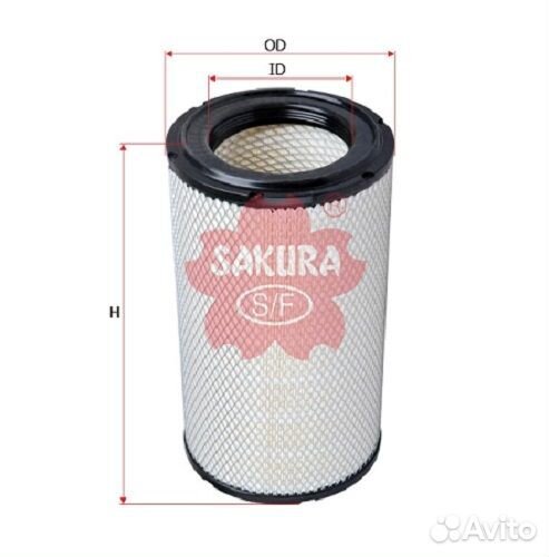 Фильтр воздушный A-2706 sakura 357*208*123 Cat 318