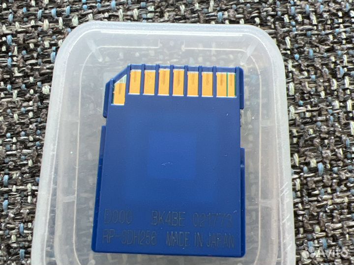 Карта памяти panasonic SD 256 мб