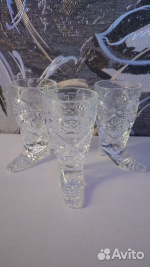 Стопки/ рюмки хрустальные