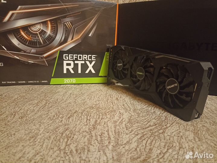 Видеокарта RTX 2070 8GB Gigabyte