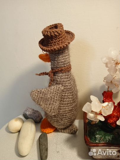 Интерьерная игрушка Гусь в шляпе