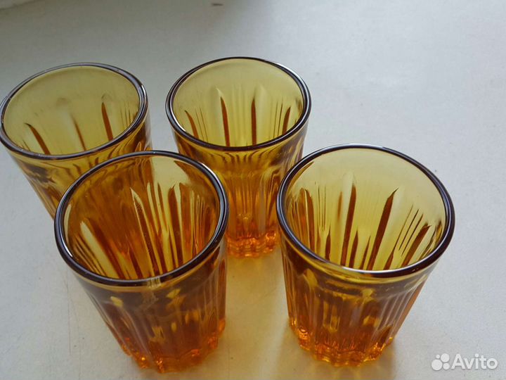 Стопки карамельное стекло коллекция