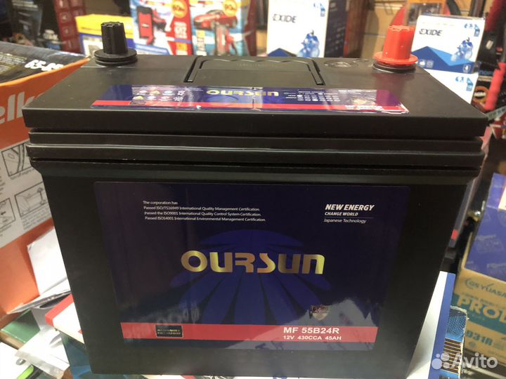 Аккумулятор Oursun Asia 45Ач MF55B24R