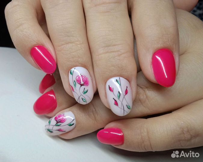 Маникюр, наращивание и коррекция нарощеных ногтей