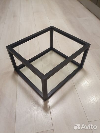 Полка-каркас навесная со стеклом