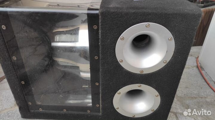 Сабвуфер автомобильный пассивный с усилителем