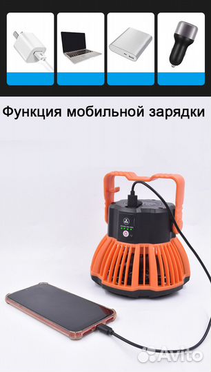 Вентилятор фонарь для палатки
