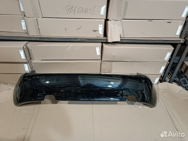 Бампер задний Лада калина хэтчбек цвет сине черный