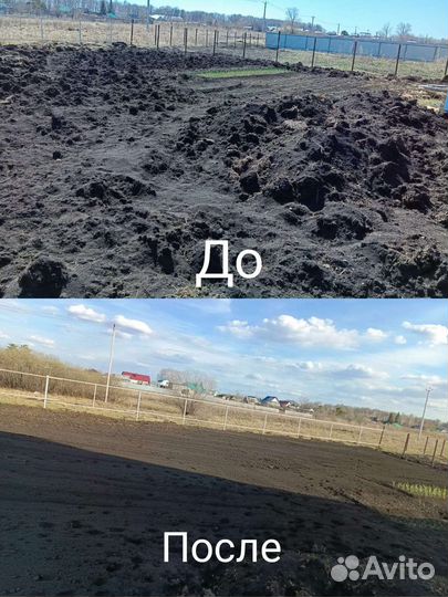 Вспашка земли минитрактором