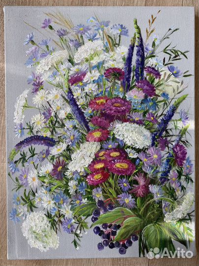 Картина маслом. Цветы