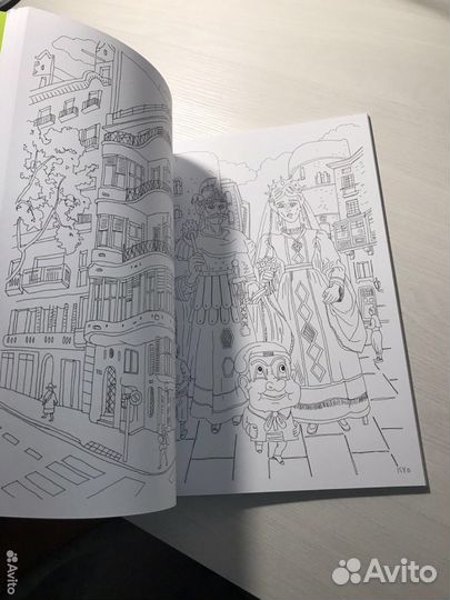 Большая раскраска с Барселоной