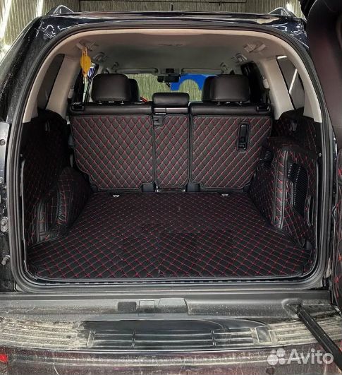 3D Коврик в багажник из экокожи Toyota LC Prado