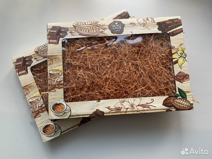 Крафт коробки с окошком Картонные коробки с окном