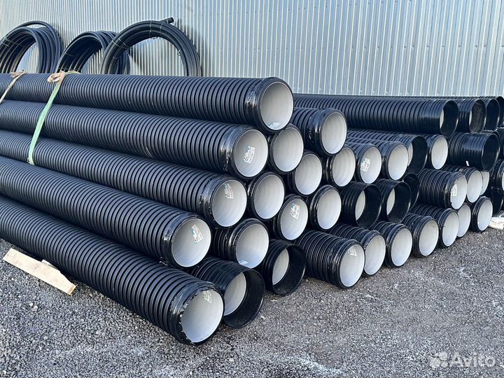 Труба гофрированная корсис OD 160 SN 8 отрезок 6м