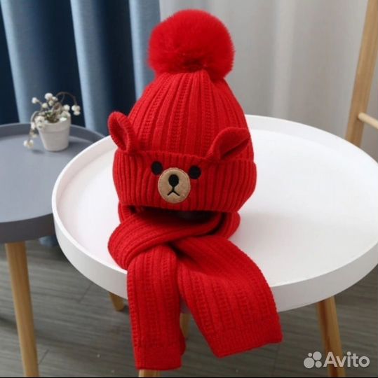 Зимние шапочки +шарф в наличии