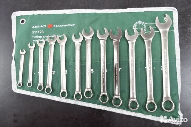 Набор ключей комбинированных, 12 предметов