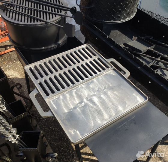 Решетка - гриль комбинированная. Чугунная