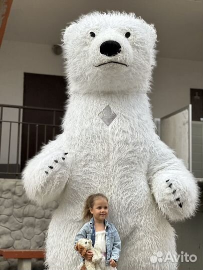 Белый Мишка, ростовые куклы для взрослых