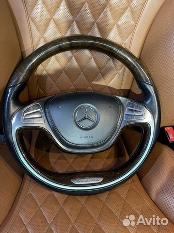 Руль Mercedes S222 комплектный с обогревом
