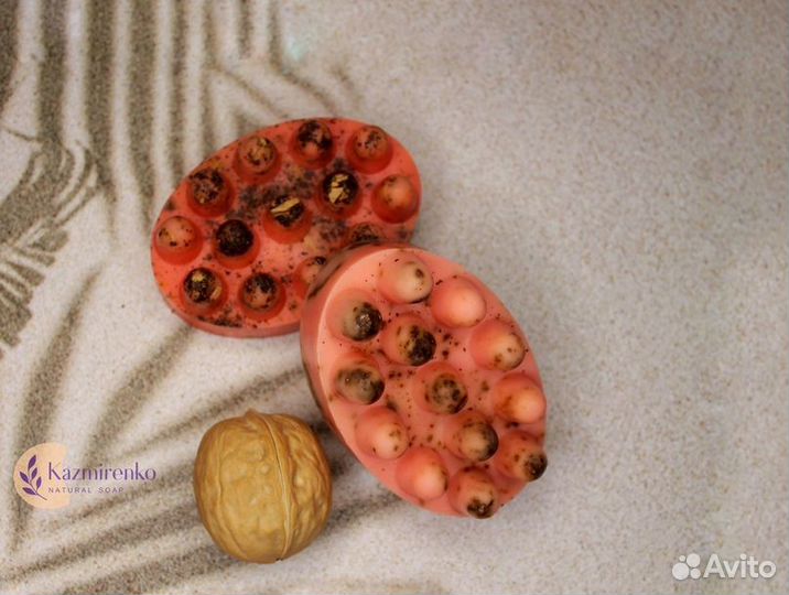Массажное мыло с добавлением сухоцветов