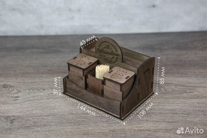 Салфетница с солонками