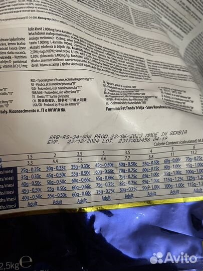 Корм для щенков farmina nd ягненок черника тыква